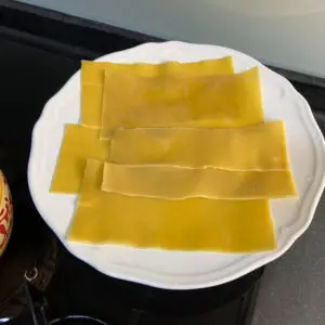 boil pasta sheets for lasagna