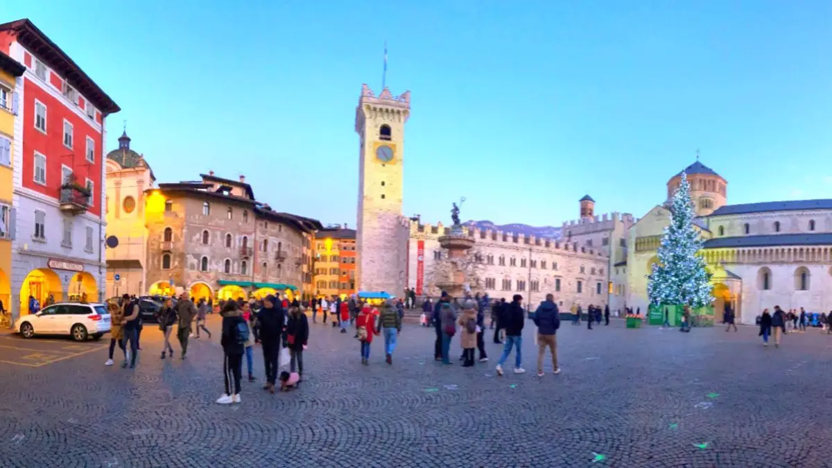 Piazza Duomo in Trento Italy