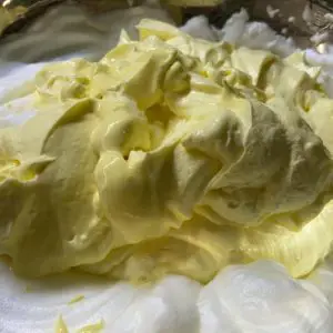 tiramisu recipe - combine egg white and egg yolk mixture