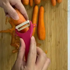 Peel carrots