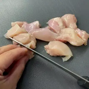 cut chicken