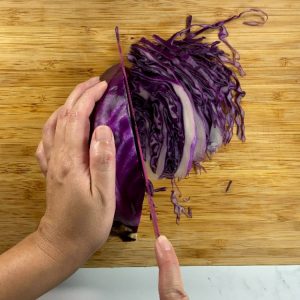 cut cabbage