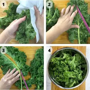 cut kale