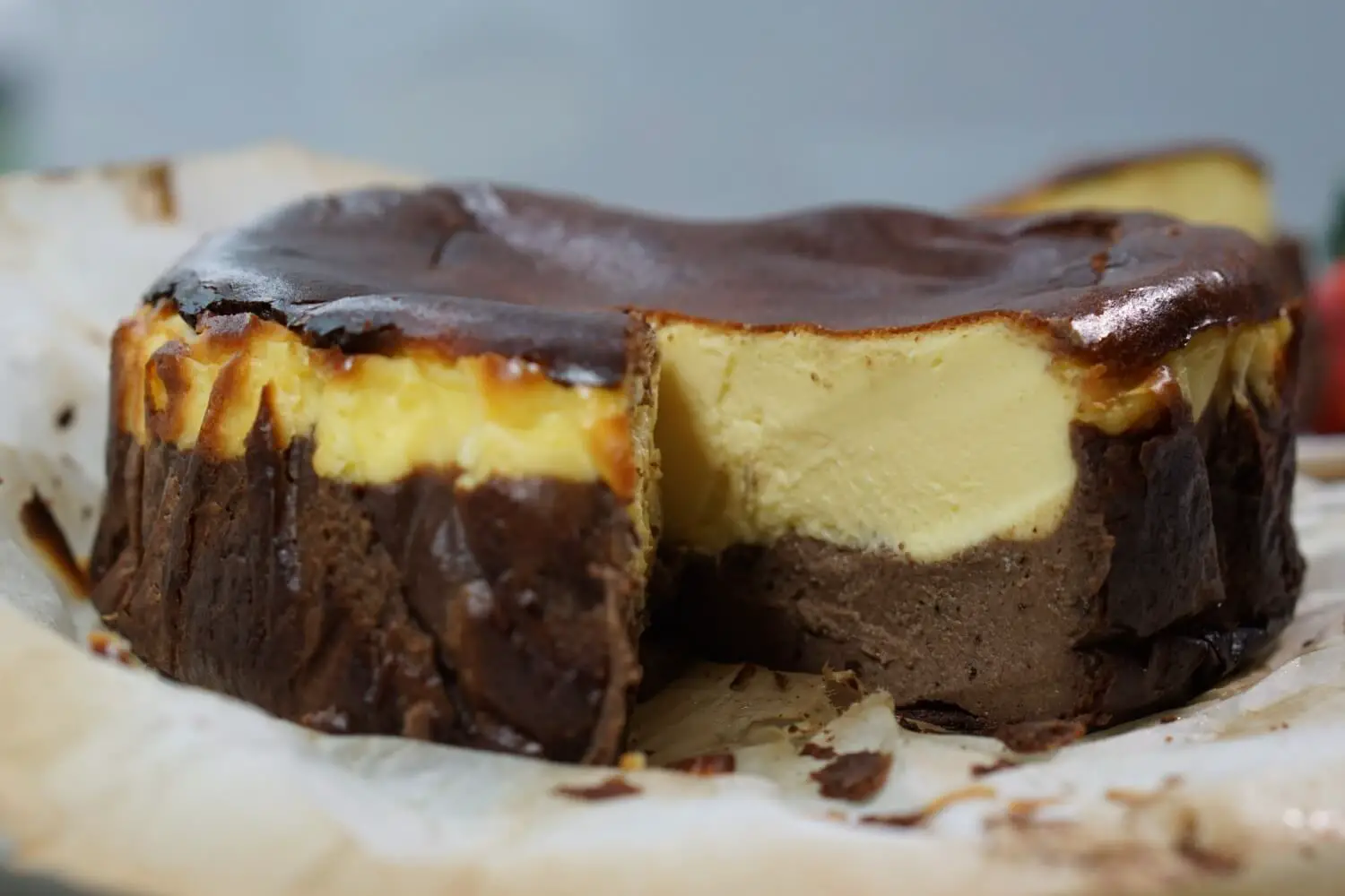 Dark Chocolate 2-Layer Basque Burnt Cheesecake