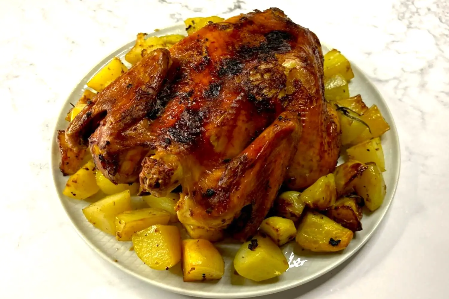 Air Fried Soy Chicken Recipe With Potatoes