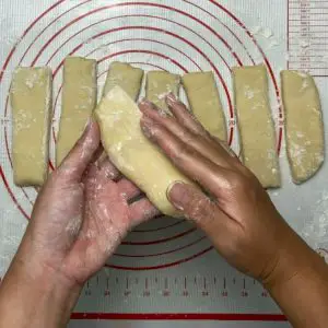 flour the dough