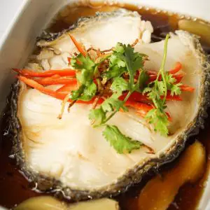 steamed cod fish
