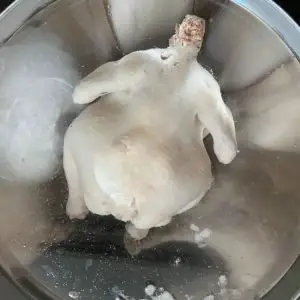 ice bath for chicken
