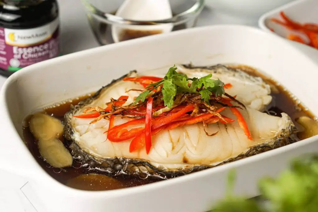 steamed cod fish