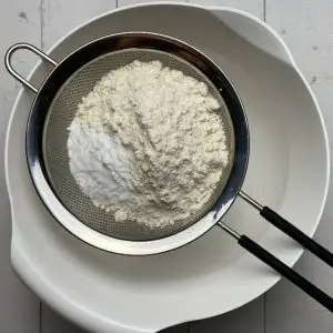 sieve the dry ingredients