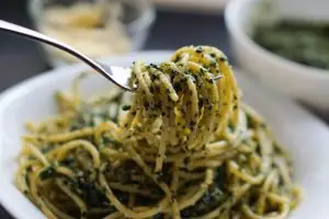Kale Pesto Spaghetti