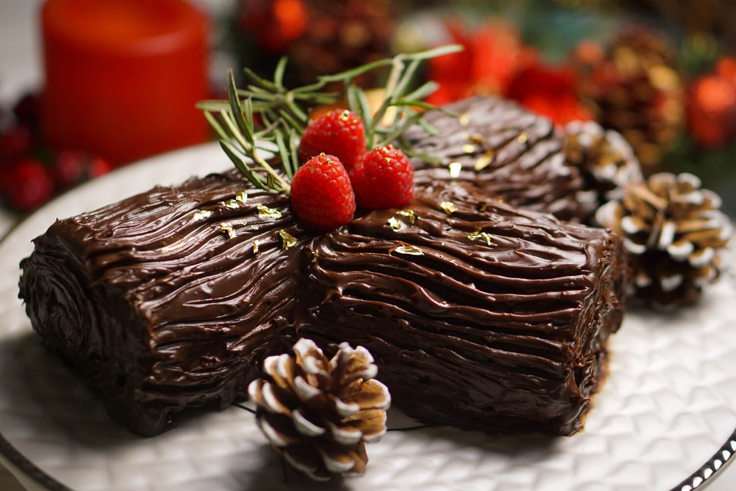 Yule Log | Bûche De Noël | Christmas Log Cake
