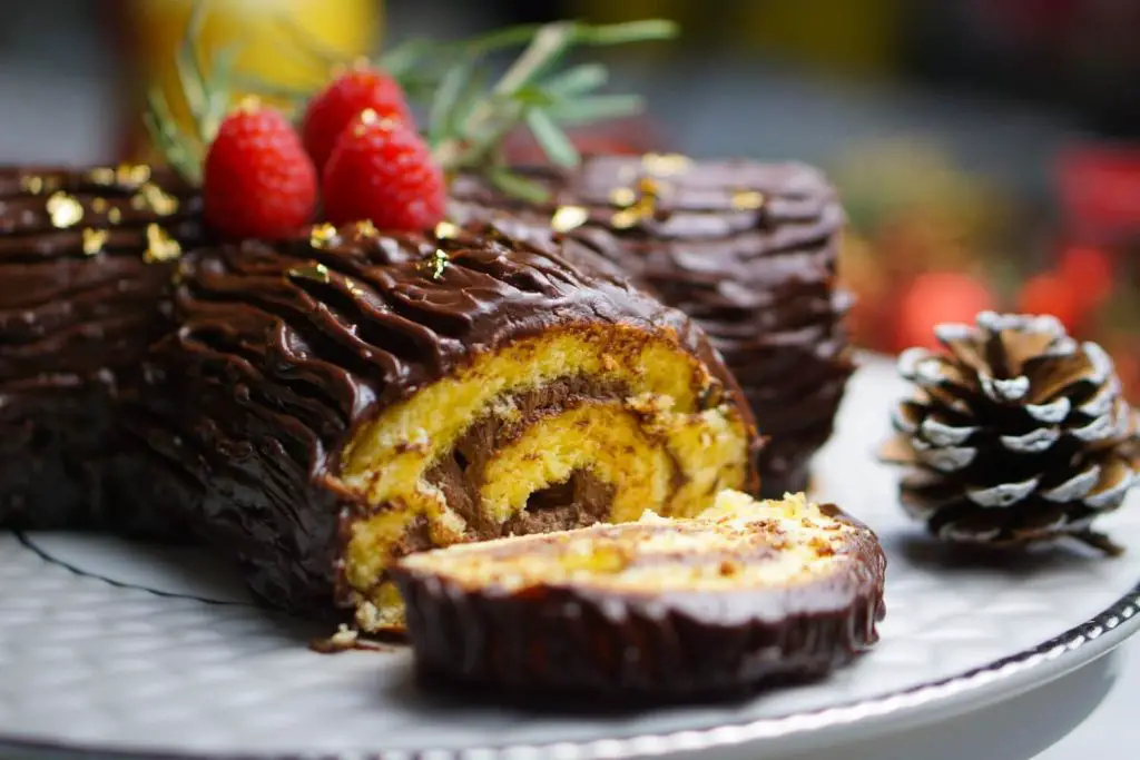 Yule Log | Bûche De Noël | Christmas Log Cake