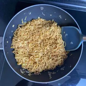 stir fry the noodles