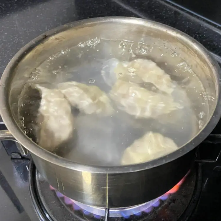 boiled potsticker dumpling