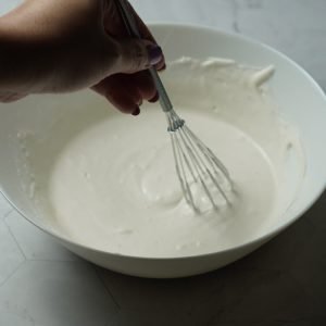 mix the glutinous rice flour
