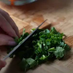 chop the parsley